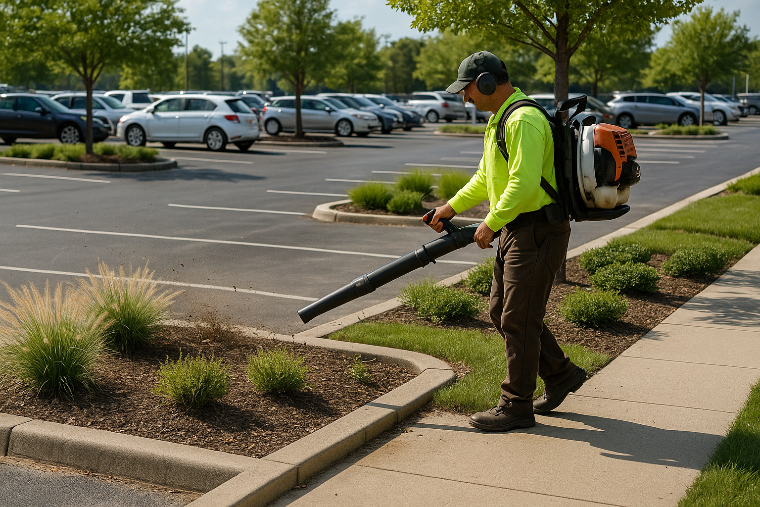 Commercial Parking Lot Cleaning